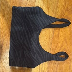 Lululemon Athletica Black Zebra Print Bra